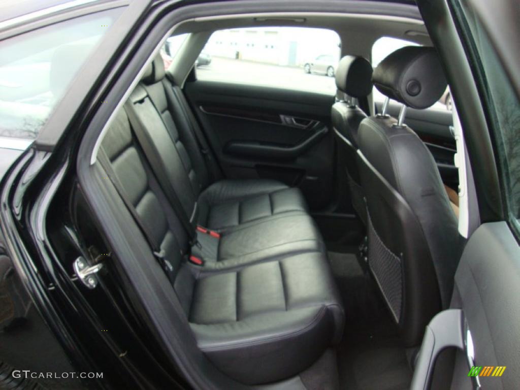 Ebony Interior 2007 Audi A6 4.2 quattro Sedan Photo #42200935