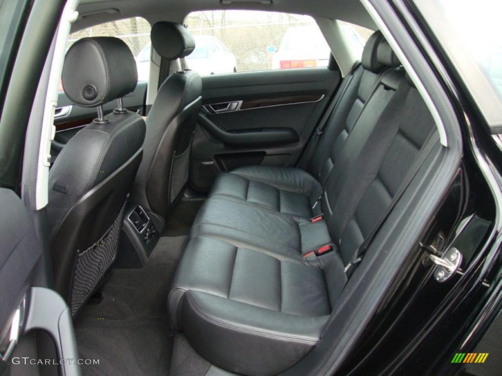 Ebony Interior 2007 Audi A6 4.2 quattro Sedan Photo #42200951
