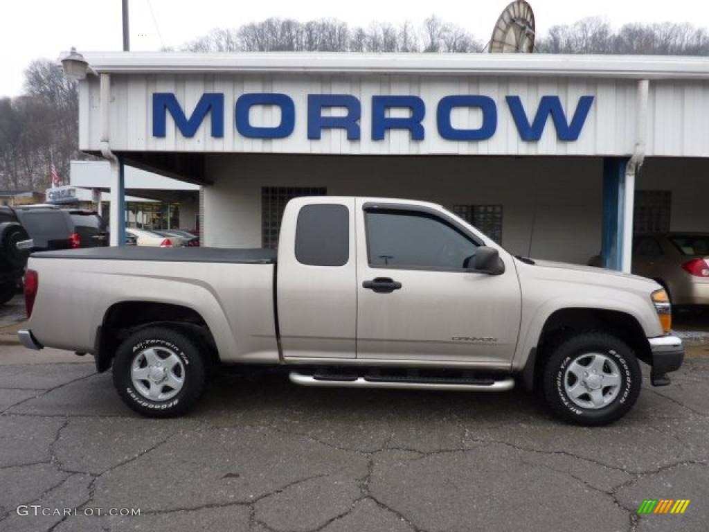 2004 Canyon SL Extended Cab - Silver Birch Metallic / Pewter photo #1