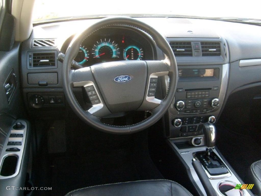 2010 Ford Fusion Sport AWD Charcoal Black/Sport Black Dashboard Photo #42202107