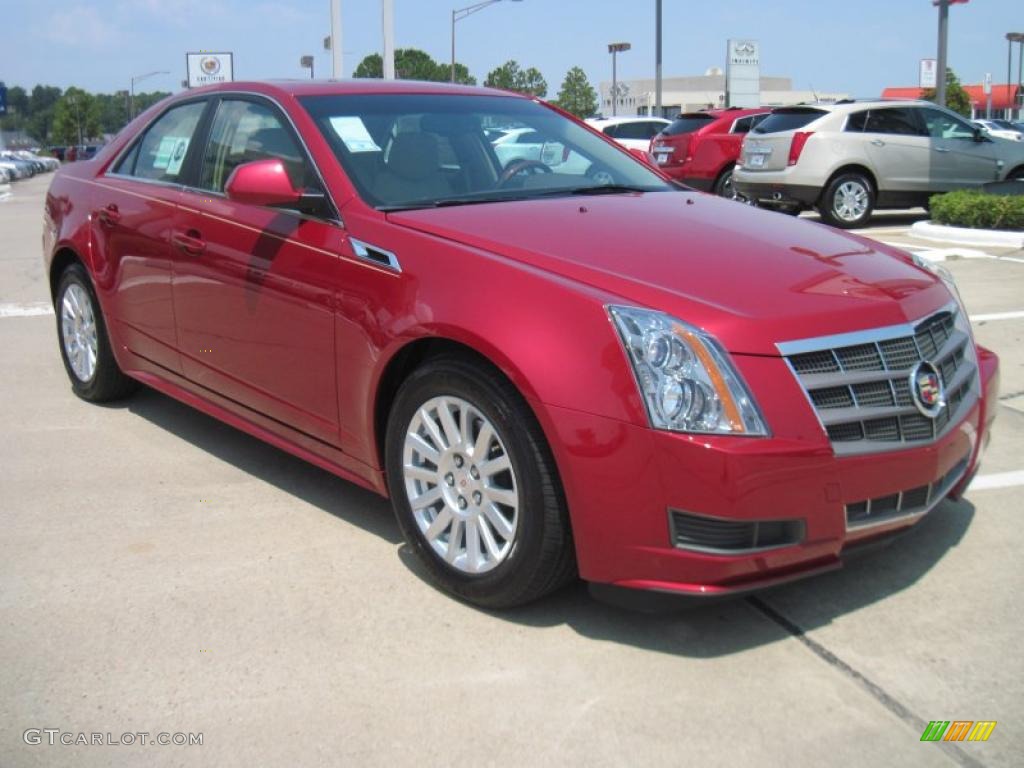 Crystal Red Tintcoat 2011 Cadillac CTS 3.6 Sedan Exterior Photo #42202239