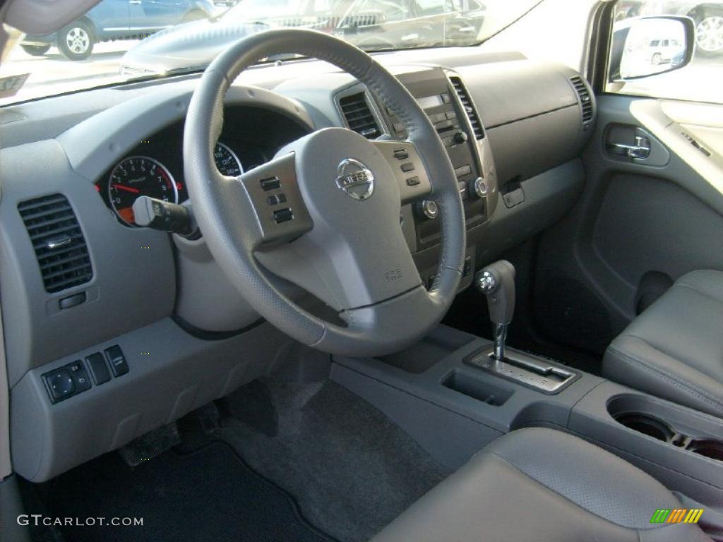 Steel Interior 2010 Nissan Frontier LE Crew Cab 4x4 Photo #42202370