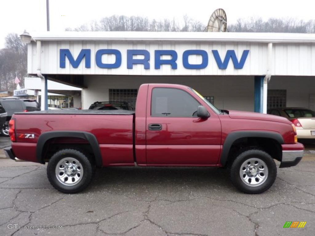 2006 Silverado 1500 Z71 Regular Cab 4x4 - Sport Red Metallic / Dark Charcoal photo #1