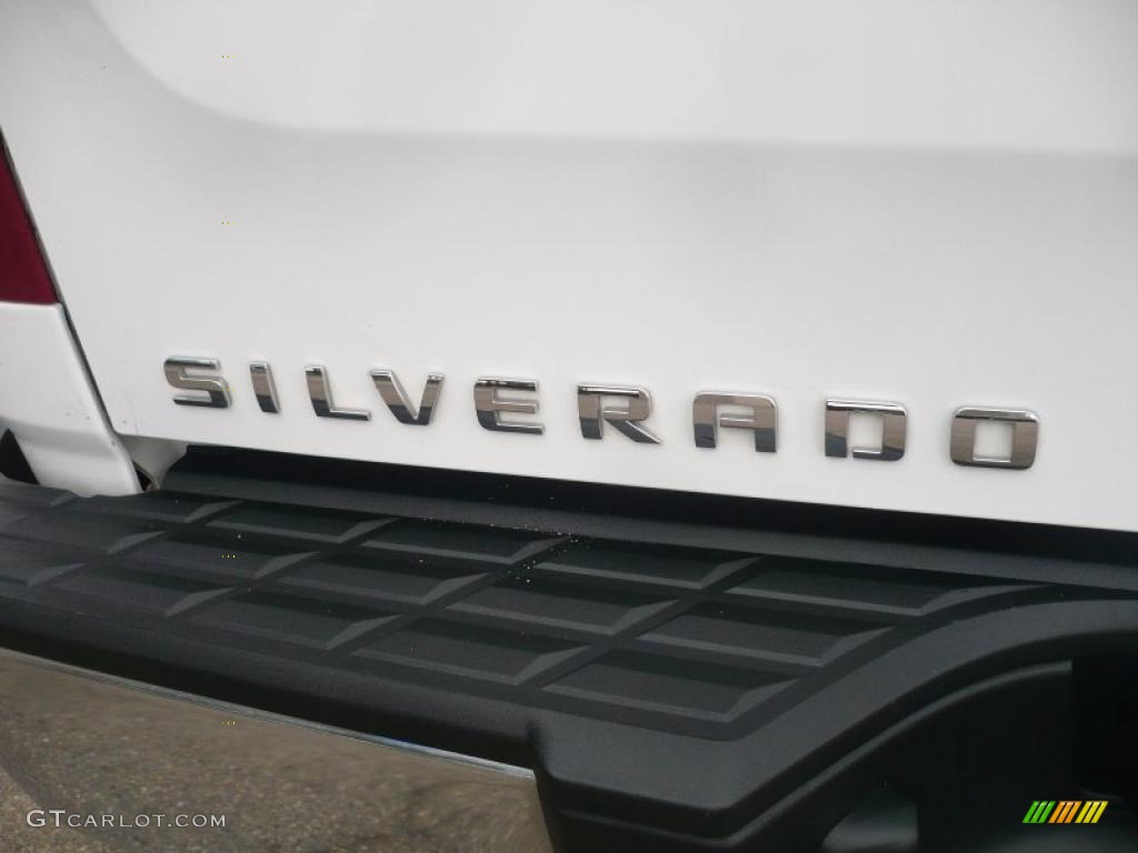 2008 Silverado 1500 Work Truck Extended Cab - Summit White / Dark Titanium photo #11