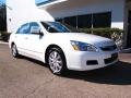 2007 Taffeta White Honda Accord EX-L V6 Sedan  photo #1