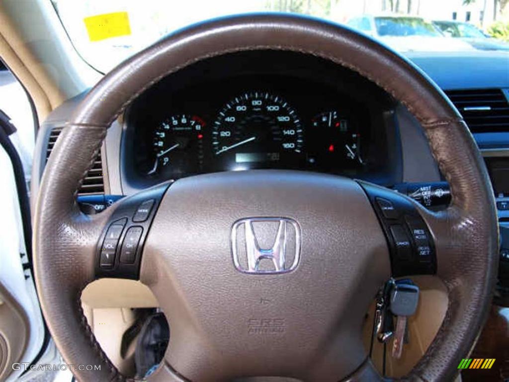 2007 Accord EX-L V6 Sedan - Taffeta White / Ivory photo #17