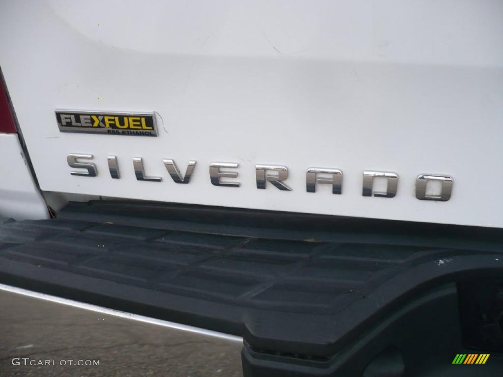 2008 Silverado 1500 LS Extended Cab 4x4 - Summit White / Dark Titanium photo #11