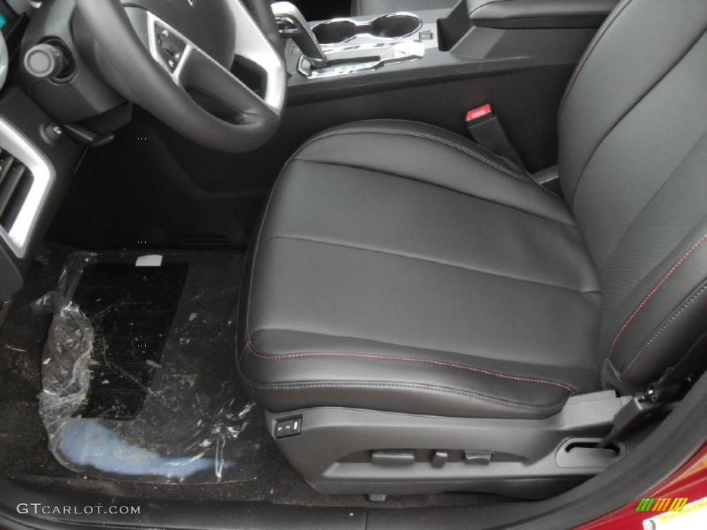 Jet Black Interior 2011 Chevrolet Equinox LTZ Photo #42204059