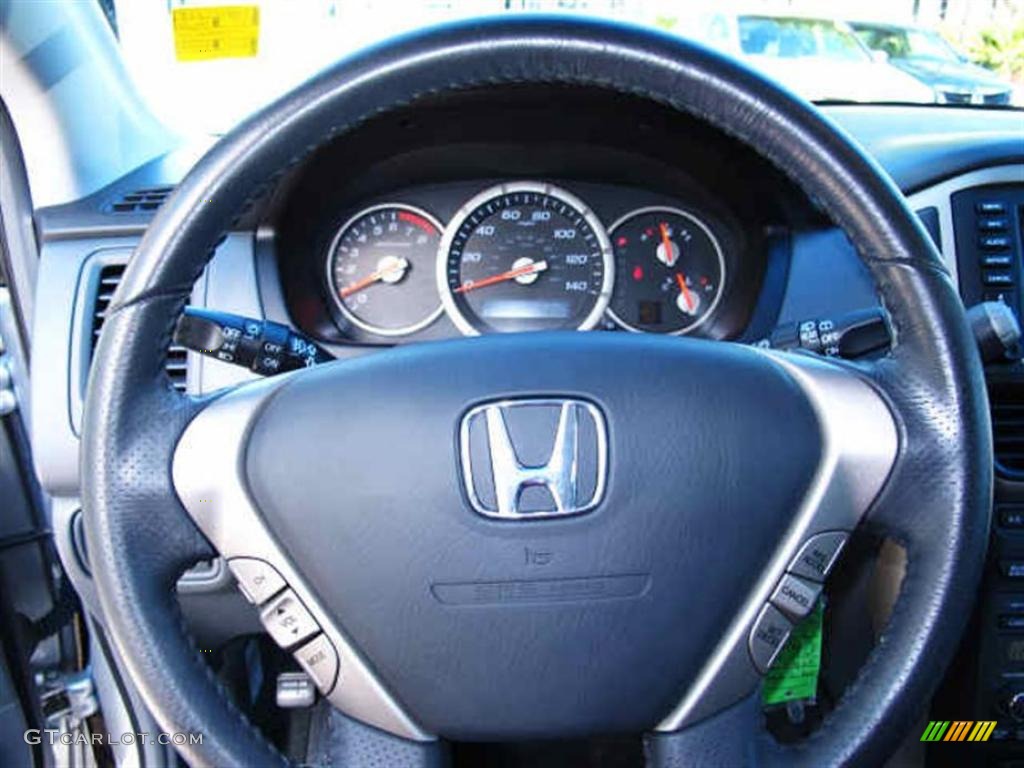 2008 Honda Pilot EX-L Gray Steering Wheel Photo #42204143