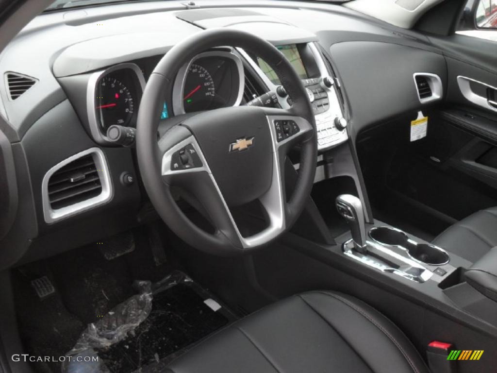 Jet Black Interior 2011 Chevrolet Equinox LTZ Photo #42204347