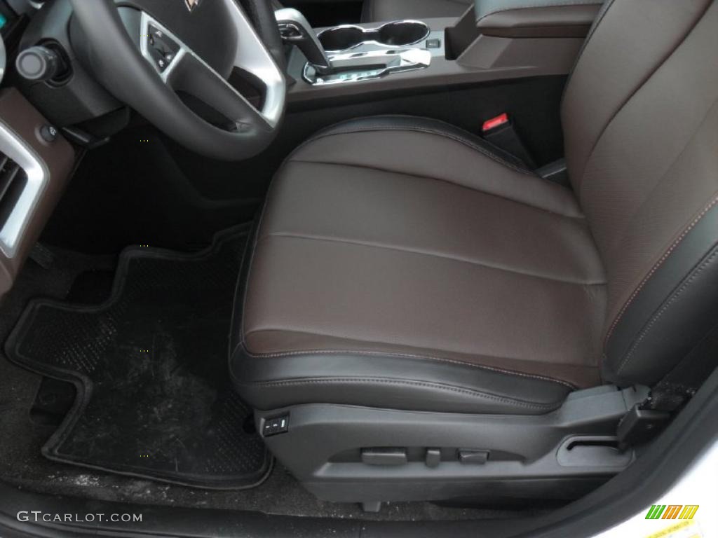 Brownstone/Jet Black Interior 2011 Chevrolet Equinox LTZ Photo #42204827