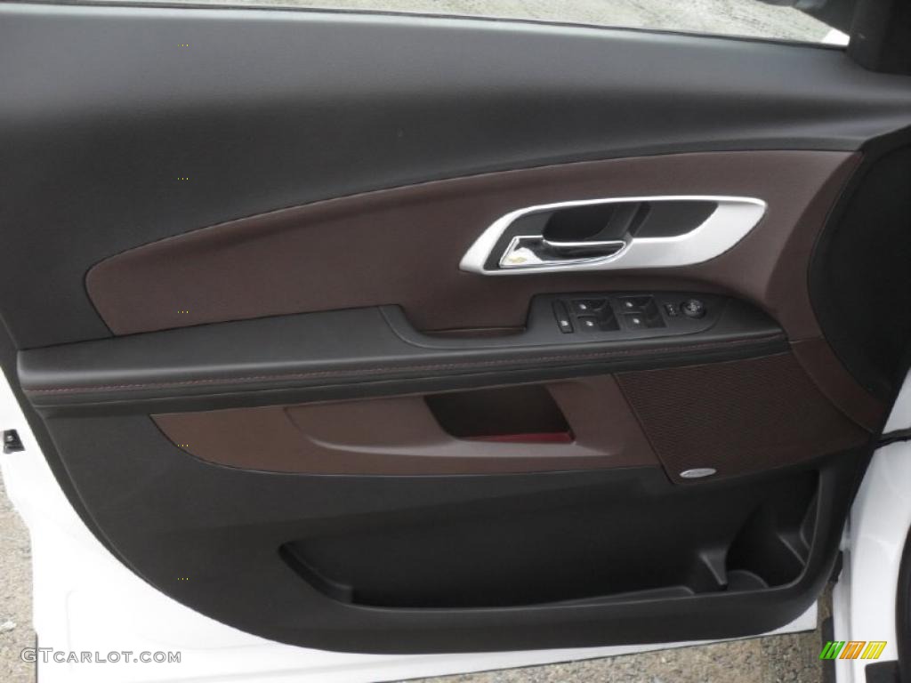 2011 Chevrolet Equinox LTZ Brownstone/Jet Black Door Panel Photo #42204851