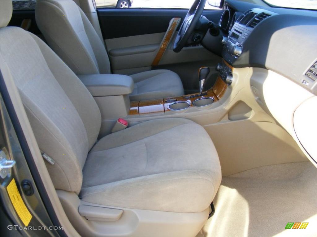 Sand Beige Interior 2008 Toyota Highlander Hybrid 4WD Photo #42205039