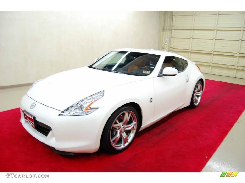 2009 370Z Sport Touring Coupe - Pearl White / Persimmon Leather photo #3