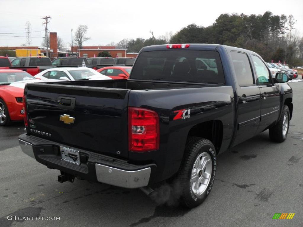 2011 Silverado 1500 LT Crew Cab 4x4 - Imperial Blue Metallic / Light Titanium/Ebony photo #4