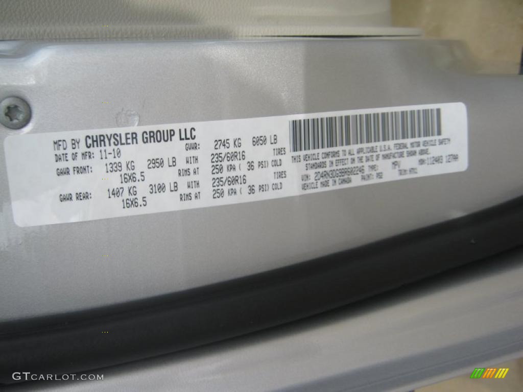 2011 Grand Caravan Mainstreet - Bright Silver Metallic / Black/Light Graystone photo #23