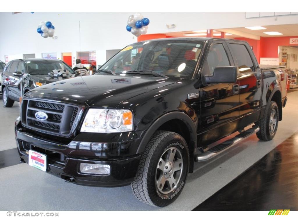 2005 F150 FX4 SuperCrew 4x4 - Black / Black photo #2