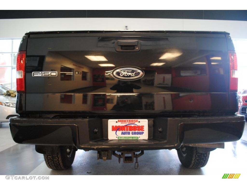 2005 F150 FX4 SuperCrew 4x4 - Black / Black photo #6