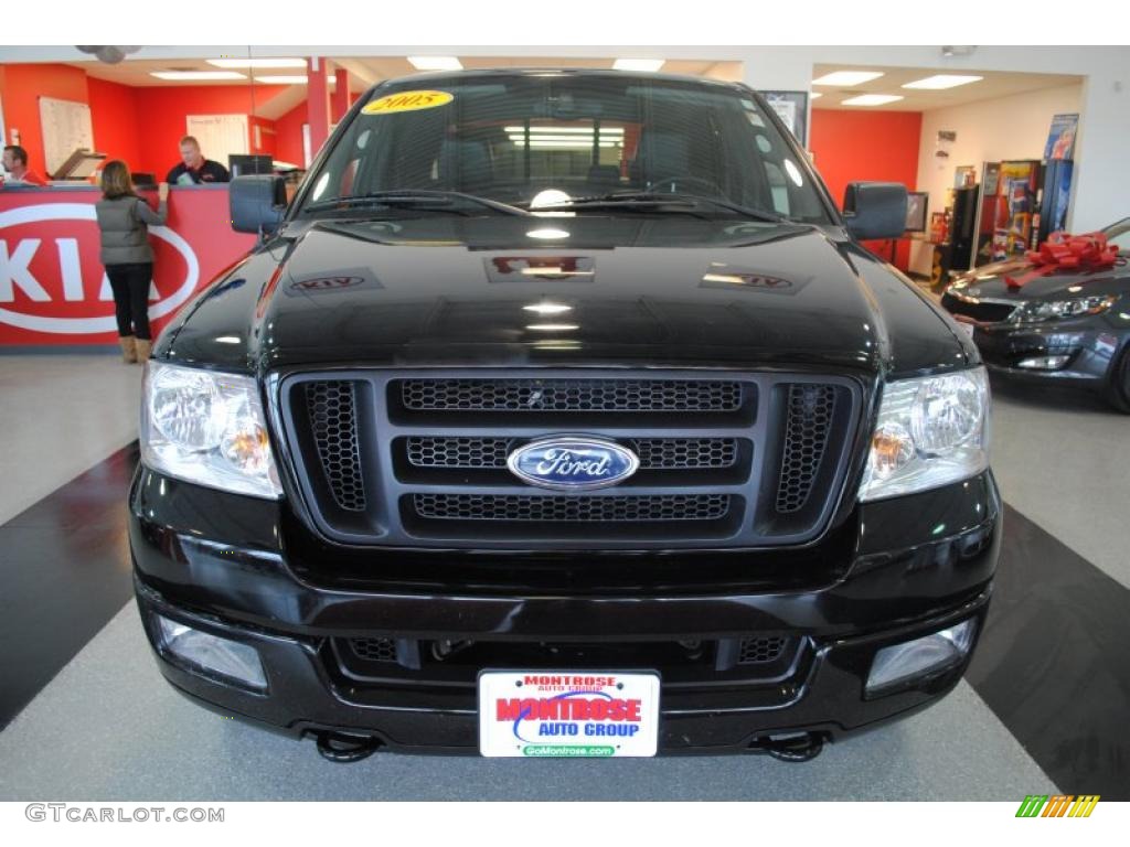 2005 F150 FX4 SuperCrew 4x4 - Black / Black photo #10