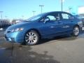 2009 Atomic Blue Metallic Honda Civic EX Sedan  photo #2