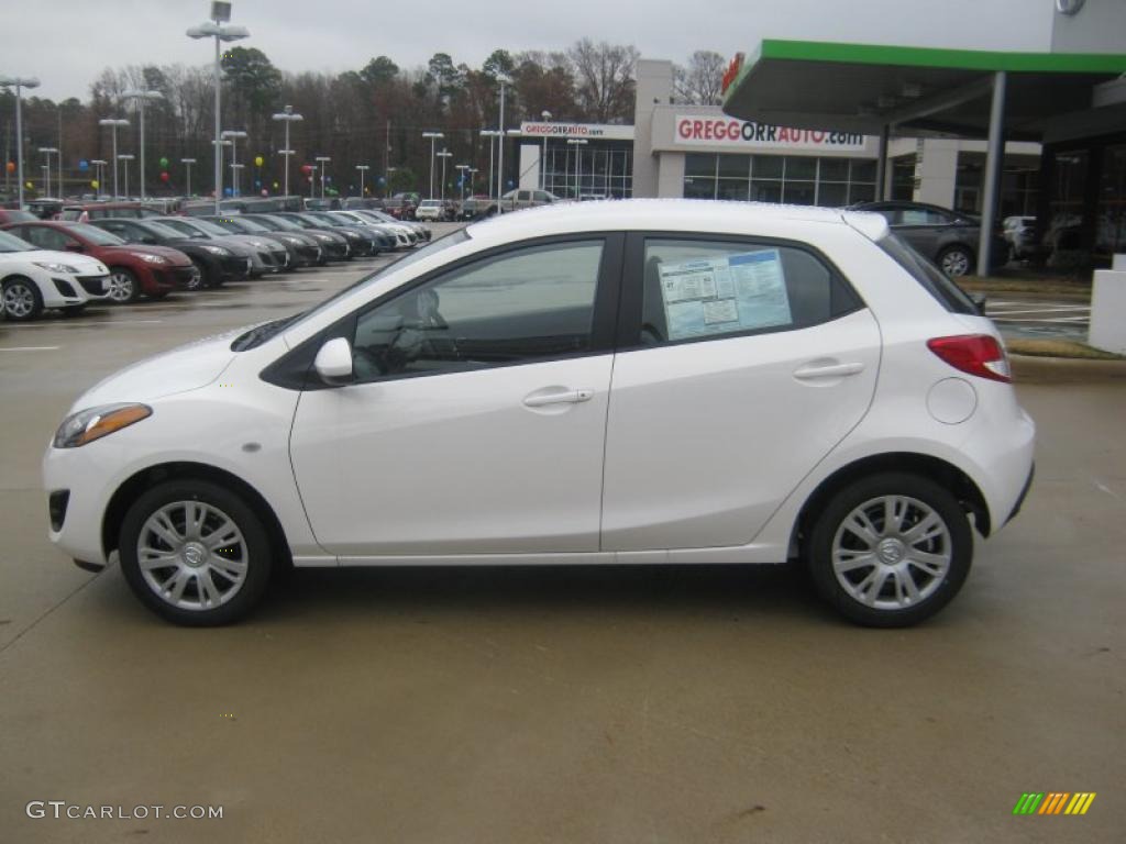 Crystal White Pearl 2011 Mazda MAZDA2 Sport Exterior Photo #42212275