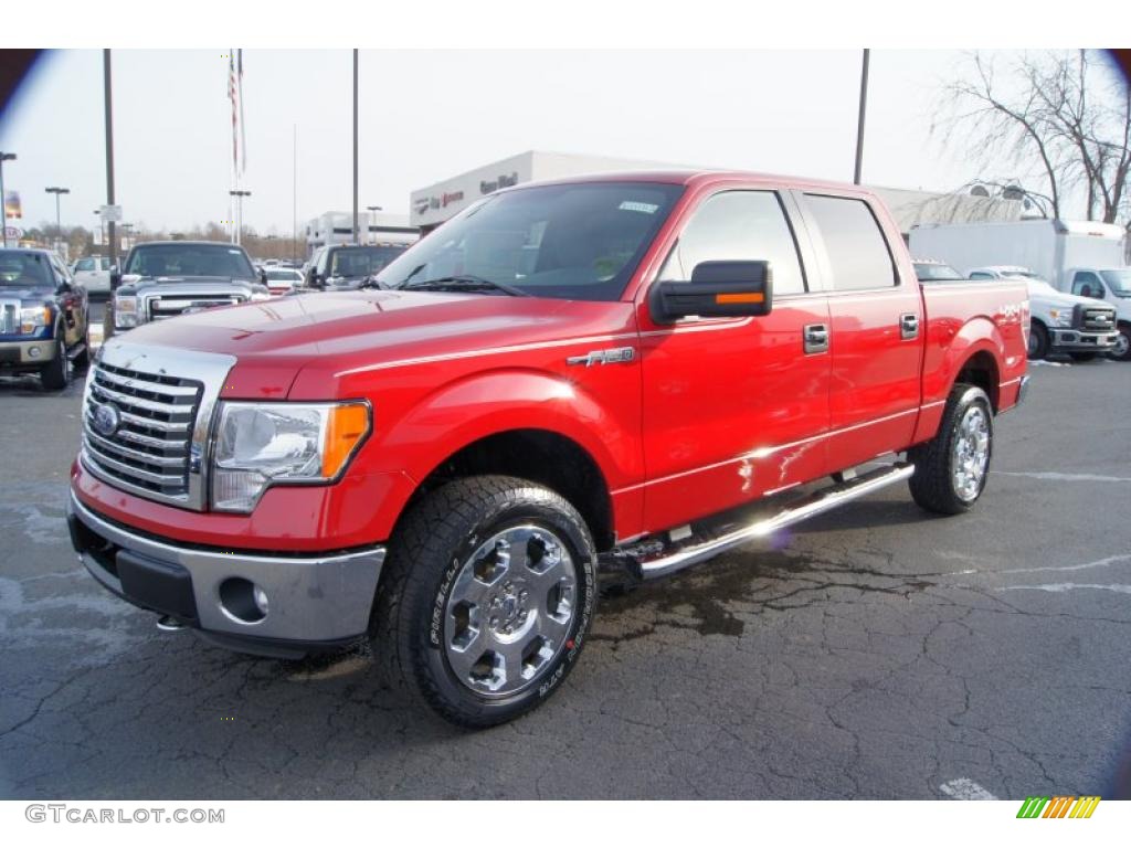 Red Candy Metallic 2011 Ford F150 XLT SuperCrew 4x4 Exterior Photo #42212283