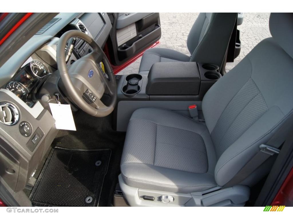 Steel Gray Interior 2011 Ford F150 XLT SuperCrew 4x4 Photo #42212555