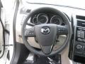 2011 Mazda CX-9 Sand Interior Steering Wheel Photo