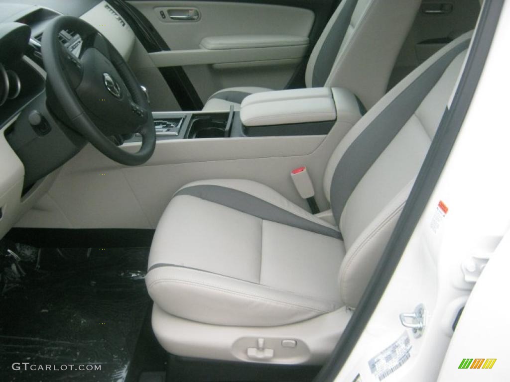 2011 CX-9 Touring - Crystal White Pearl Mica / Sand photo #14