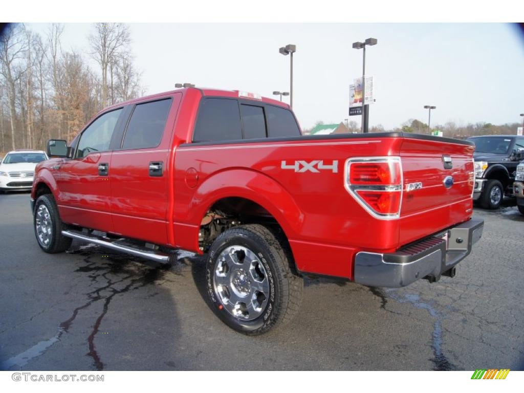 Red Candy Metallic 2011 Ford F150 XLT SuperCrew 4x4 Exterior Photo #42212843