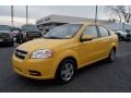 2008 Summer Yellow Chevrolet Aveo LS Sedan  photo #6