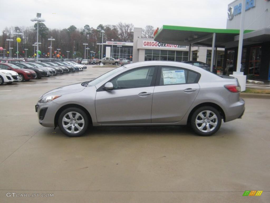 Liquid Silver Metallic 2011 Mazda MAZDA3 i Sport 4 Door Exterior Photo #42214302