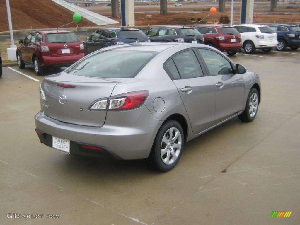 Liquid Silver Metallic 2011 Mazda MAZDA3 i Sport 4 Door Exterior Photo #42214343