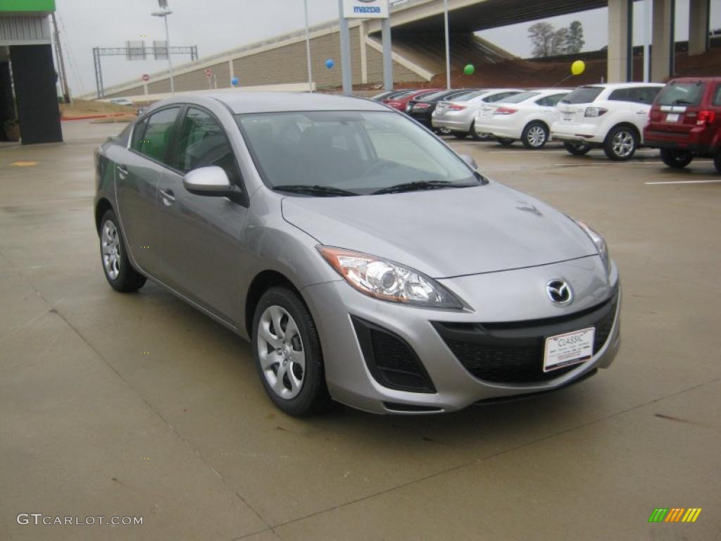 Liquid Silver Metallic 2011 Mazda MAZDA3 i Sport 4 Door Exterior Photo #42214376