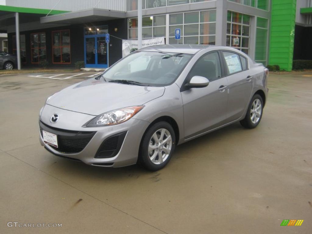 2011 MAZDA3 i Touring 4 Door - Liquid Silver Metallic / Black photo #1