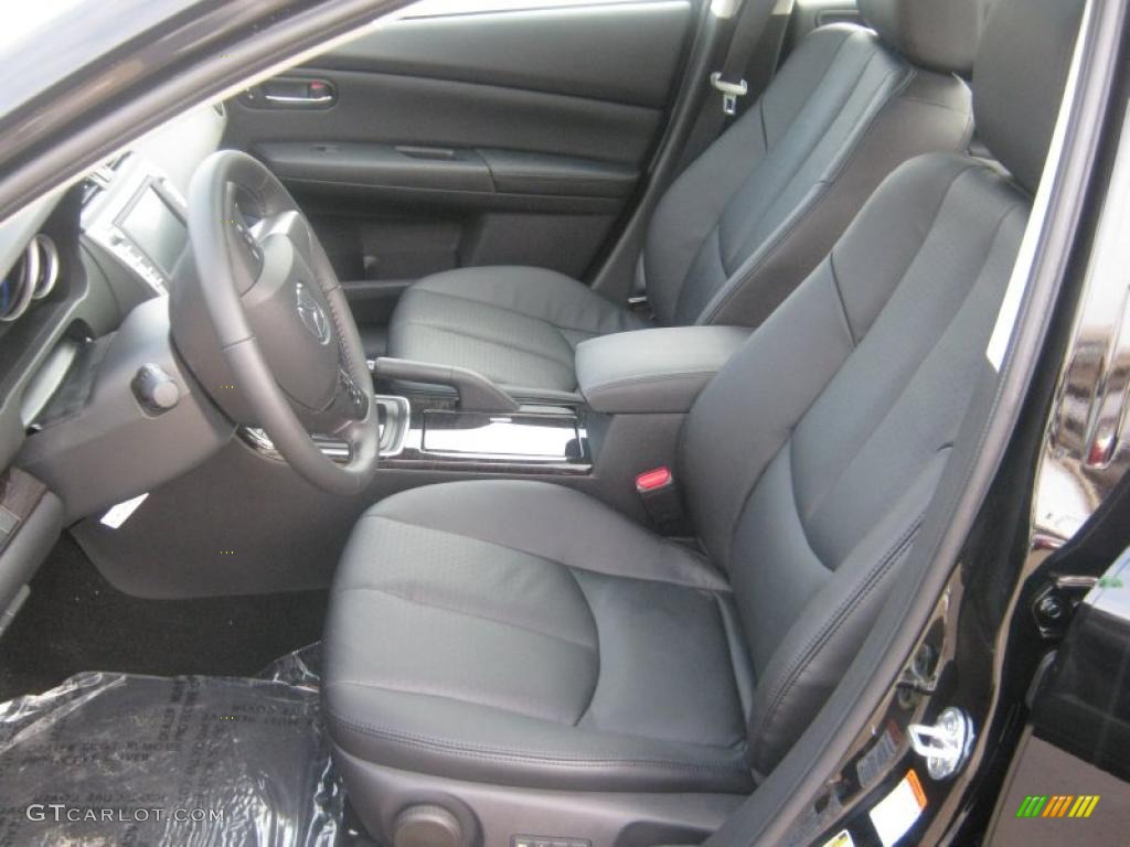 Black Interior 2011 Mazda MAZDA6 i Grand Touring Sedan Photo #42215279