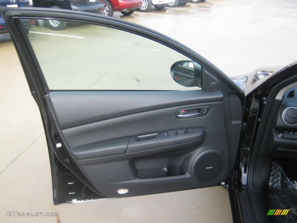 2011 Mazda MAZDA6 i Grand Touring Sedan Black Door Panel Photo #42215331