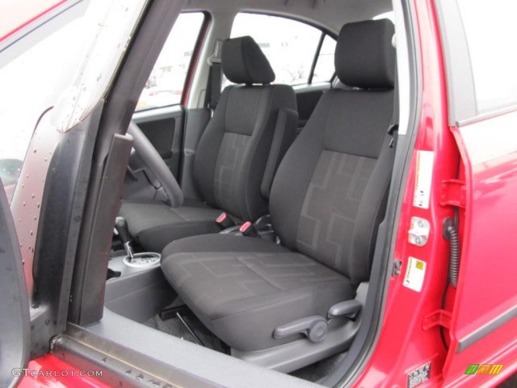 Black Interior 2010 Suzuki SX4 Sport Sedan S Photo #42217248