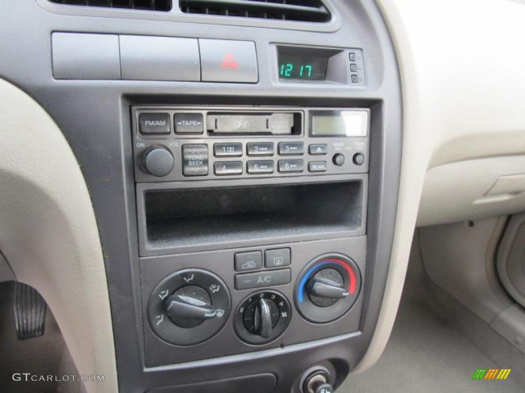 2002 Elantra GLS Sedan - Chianti Red / Beige photo #11