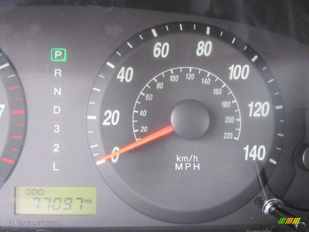 2006 Elantra GLS Sedan - Ebony Black / Gray photo #15