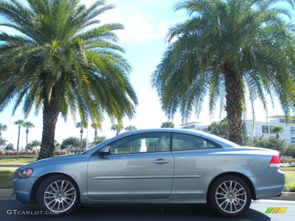 Celestial Blue Metallic 2007 Volvo C70 T5 Convertible Exterior Photo #42219296