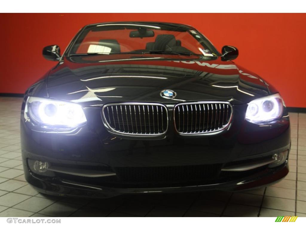 2011 3 Series 328i Convertible - Black Sapphire Metallic / Black photo #2