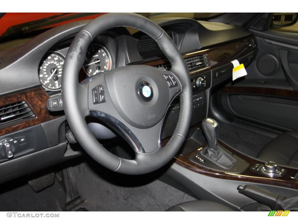 2011 3 Series 328i Convertible - Black Sapphire Metallic / Black photo #8