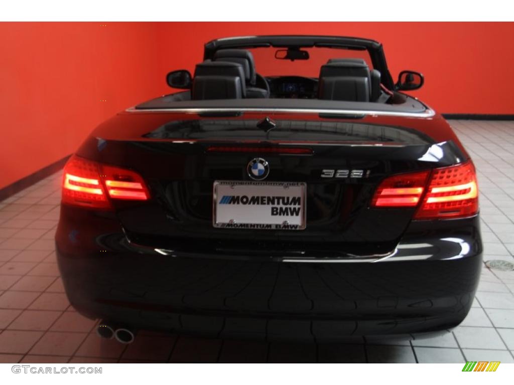 2011 3 Series 328i Convertible - Black Sapphire Metallic / Black photo #14