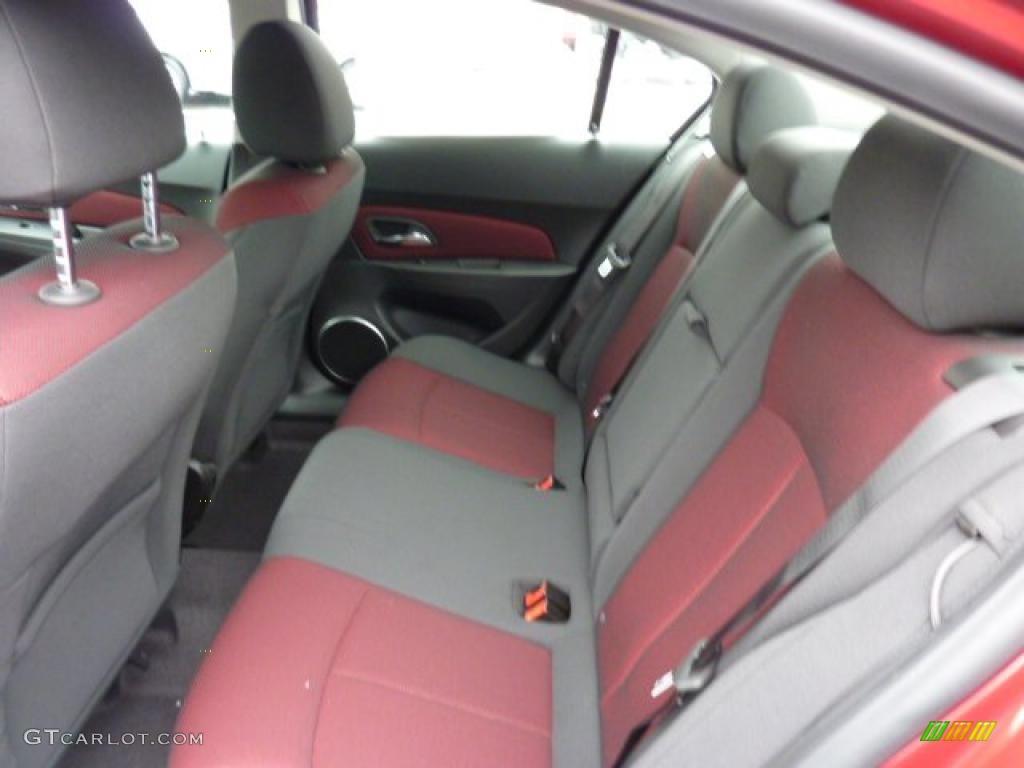 Jet Black/Sport Red Interior 2011 Chevrolet Cruze LT/RS Photo #42220524