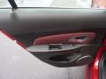 Jet Black/Sport Red 2011 Chevrolet Cruze LT/RS Door Panel