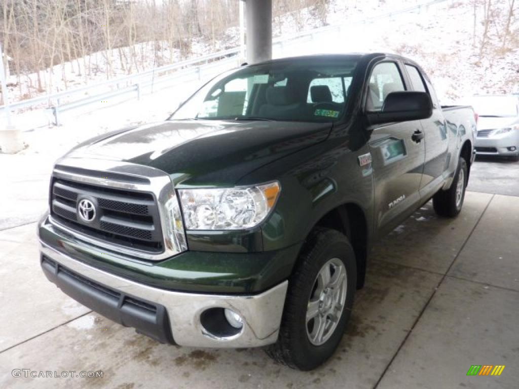 2011 Tundra Double Cab 4x4 - Spruce Green Mica / Graphite Gray photo #5