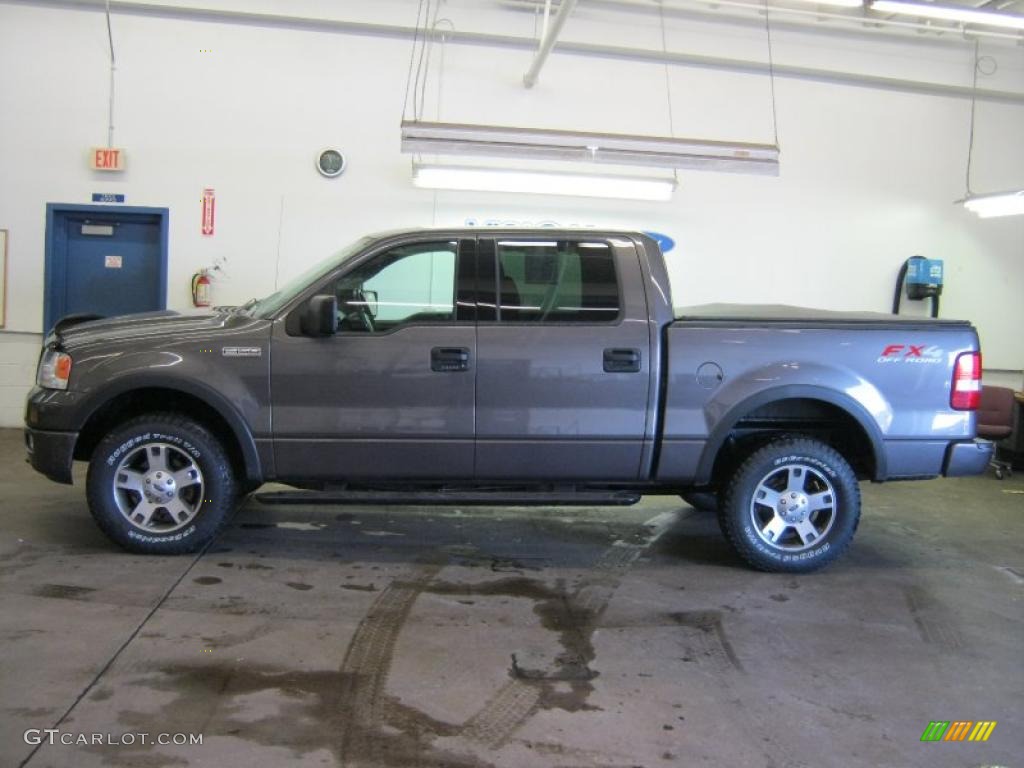 2004 F150 FX4 SuperCrew 4x4 - Dark Shadow Grey Metallic / Black photo #12