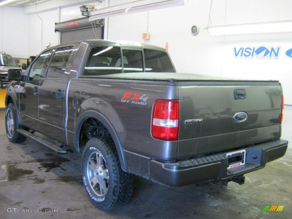 2004 F150 FX4 SuperCrew 4x4 - Dark Shadow Grey Metallic / Black photo #13