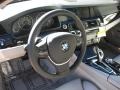 Everest Gray 2011 BMW 5 Series 550i Sedan Steering Wheel